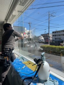 桶川信用金庫　飛散防止フィルム