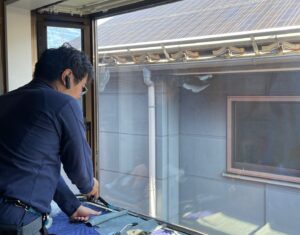 多摩区　飛散防止フィルム