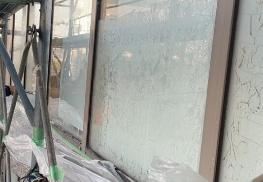 外　フィルム剥がし