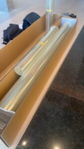 芝浦　フィルム貼り替え