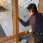 中原区の施設のフィルム貼り替え