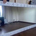 神奈川区にて鏡に飛散防止フィルム