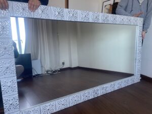 鏡 フィルム貼り替え