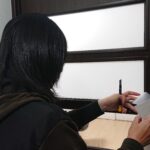 宮前区のNさん宅の内装扉に目隠しフィルム