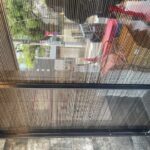 大塚マンション入り口に目隠しフィルム