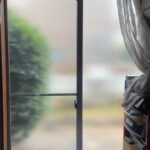 幸区のお宅のリビングの窓に防犯フィルム